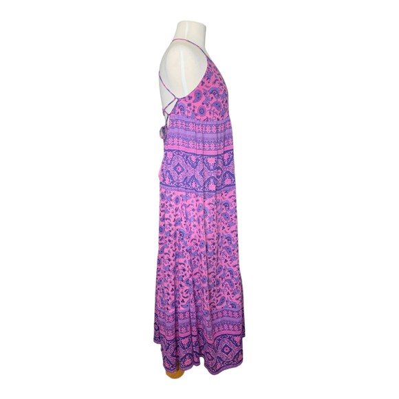 Spell & The Gypsy Collective Journey Strappy Maxi Dress Mulberry Size Small - Picture 9 of 12